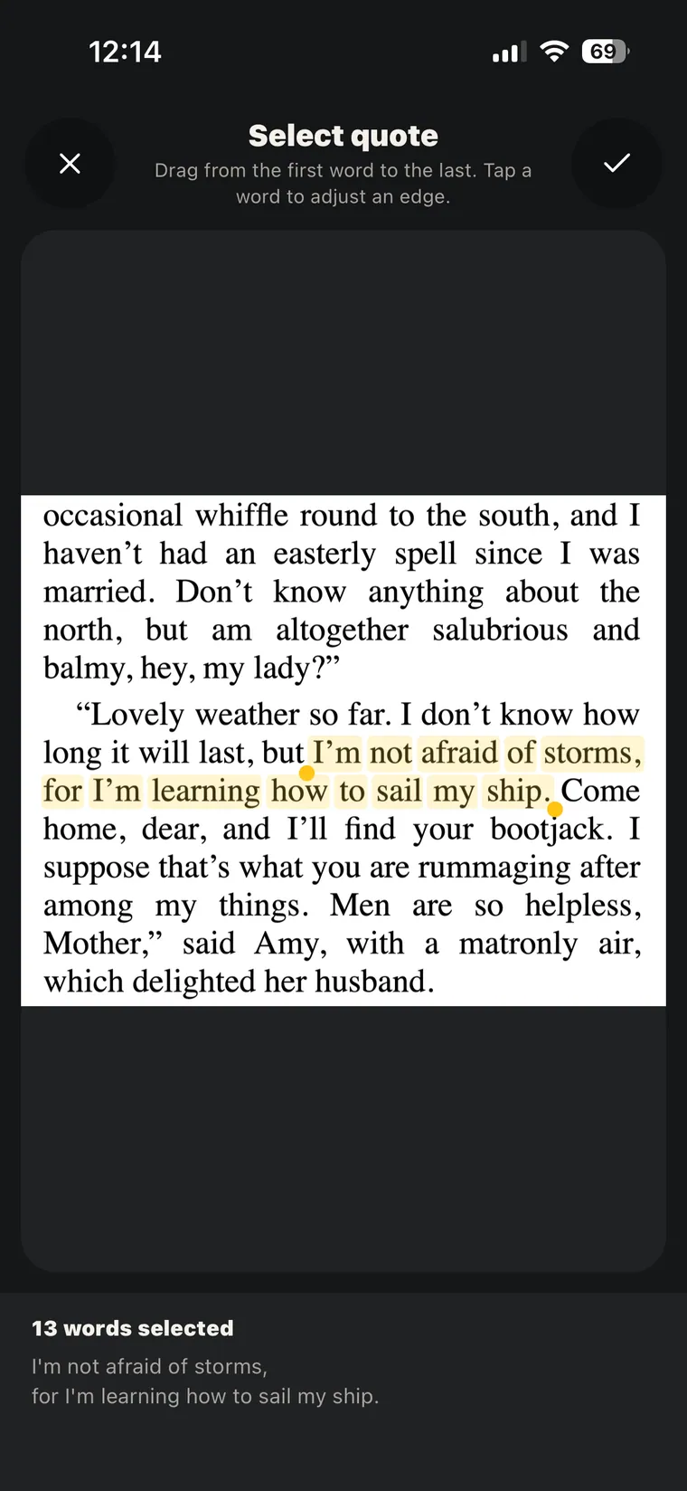 Keep the Words You Love — Scan a passage. Save a quote.